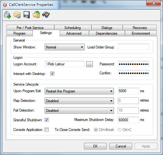 FireDeamon Settings