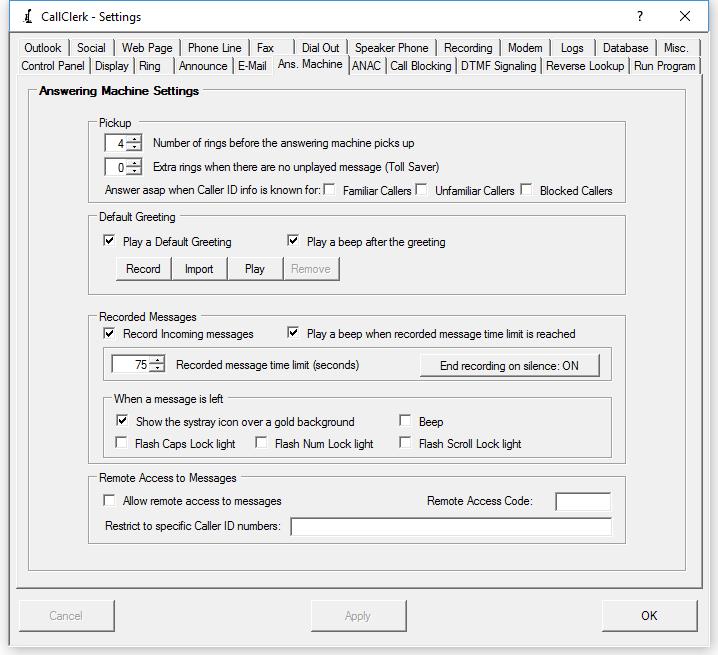 CallClerk - Answering Machine